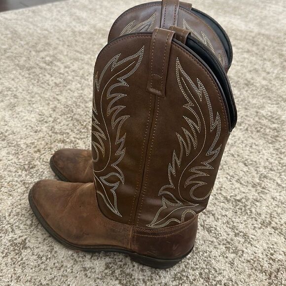 Laredo Women’s Kadi Tan Distressed Cowboy Boots 7.5 - Picture 2 of 10